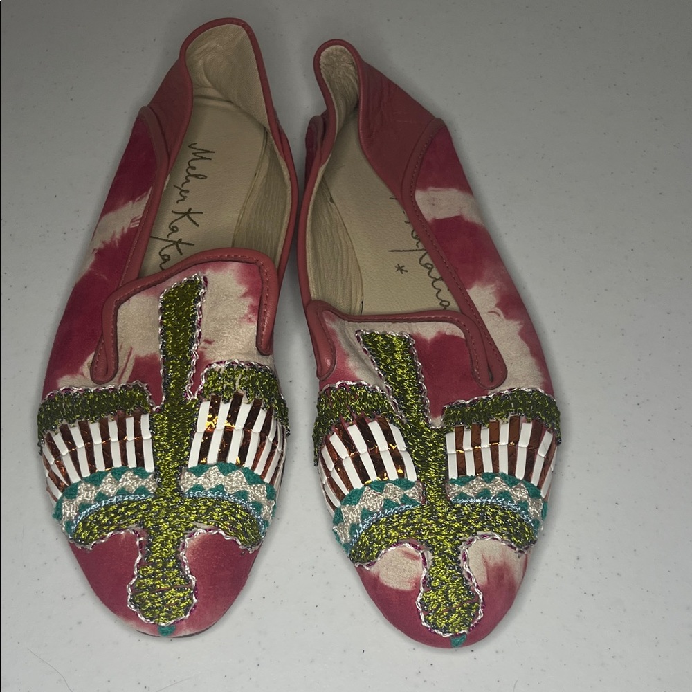 Vibrant Embroidered Women's Loafers - Picture 5 of 7